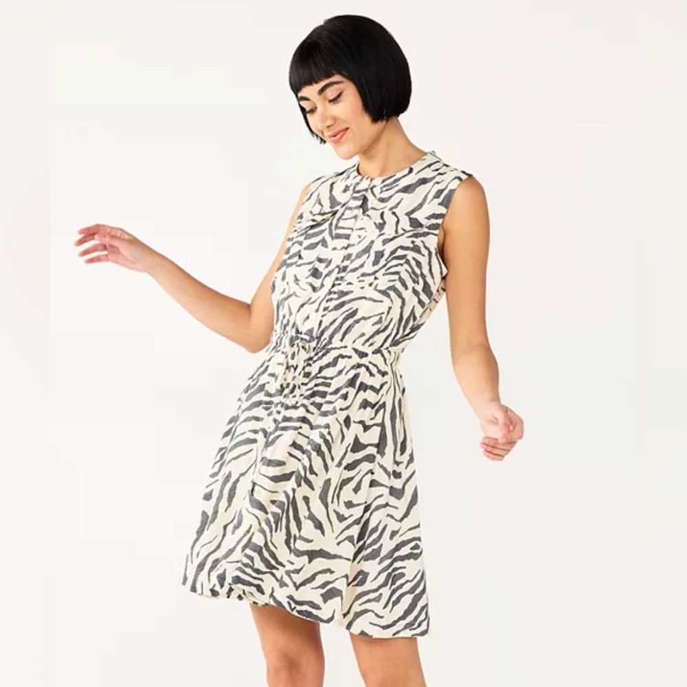 NWT Nine West Fit & Flare Sleeveless Utility Dress. 1X